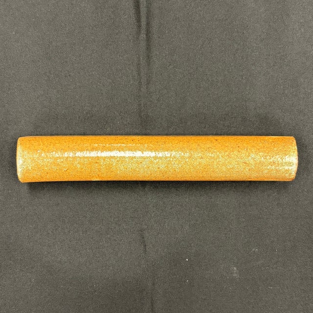 Cornsilk Glazed Ceramic Half Round Molding For Sale - Image 4 of 6
