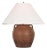 Amber Lewis by Visual Comfort Signature Mason 26" Table Lamp in Natural Terracotta with Linen Shade For Sale