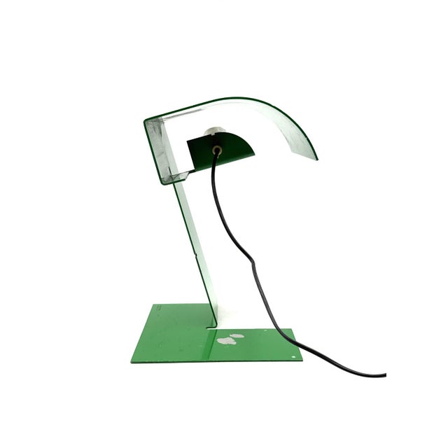 Blitz Table Lamp in Emerald Green by Trabucchi, Vecchi, Volpi for Stilnovo, Italy, 1972 For Sale - Image 9 of 17