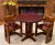 Bespoke' one-of-kind craftsman game table, cherry base and leather top hand-crafted by Shortridge Company, made in...