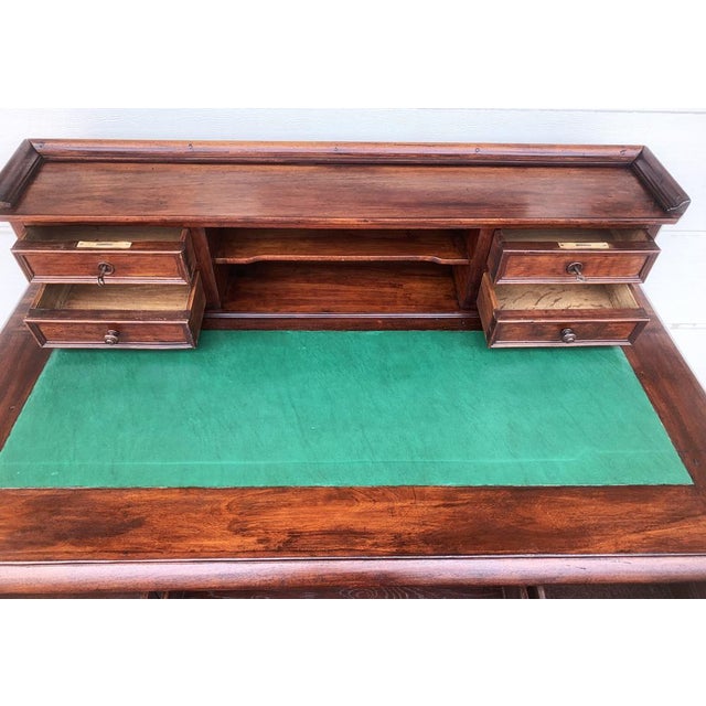 Antique Victorian Secretary with Top Section, 19th Century, Set of 2 For Sale - Image 17 of 18