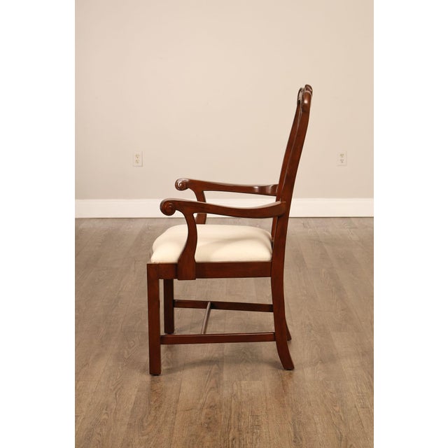 Scarborough House Chippendale Style Pair Of Mahogany Armchairs For Sale - Image 15 of 18