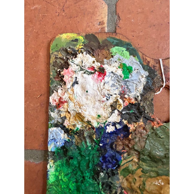 Vintage Wood Painters Palette For Sale - Image 17 of 18
