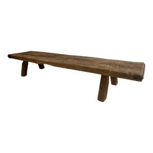 Vintage, Primitive, Rustic Low Wood Coffee Table or Bench