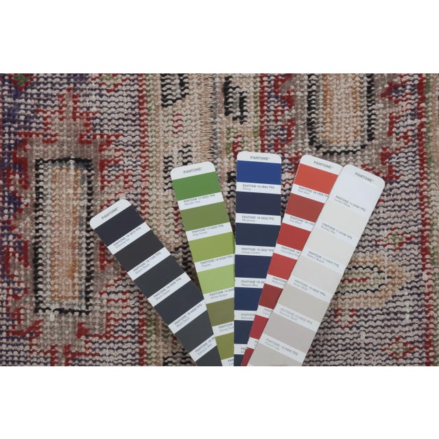 Hand Knotted Kurdish Tribal Low Pile Runner For Sale - Image 10 of 10