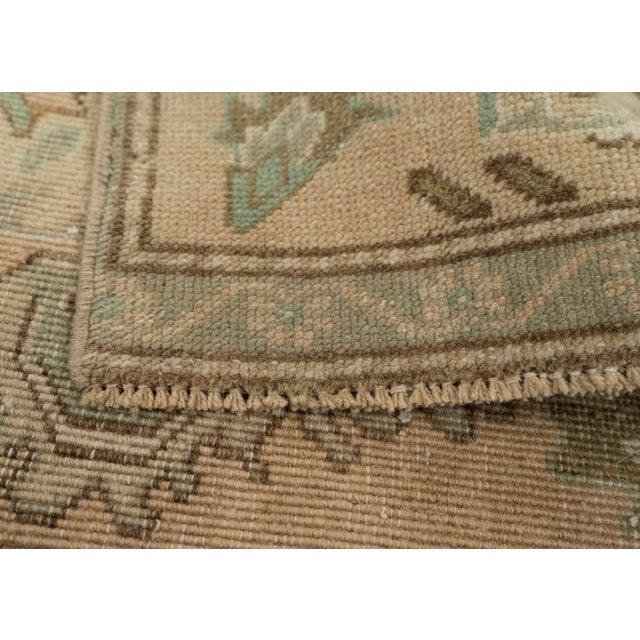 Turkish Mini Rug Oriental Hand Knotted Vintage Rug 1'5" x 3'4" #21085 For Sale In Houston - Image 6 of 8