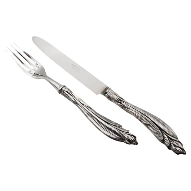 Jardins De Giverny Pieces in Silver Bronze or Gold Bronze by Richard Lauret, Set of 2 For Sale