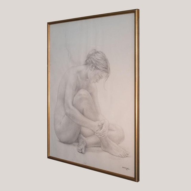 Lluis Gallart y Garcia, Nude The Four Seasons, Graphite, Framed For Sale - Image 11 of 18
