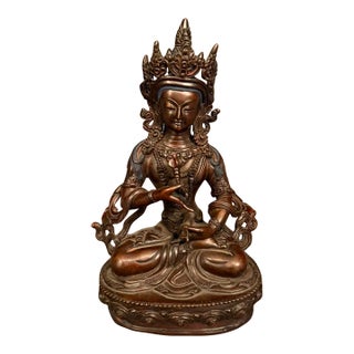 Bronze Statue of Buddha, Vintage For Sale