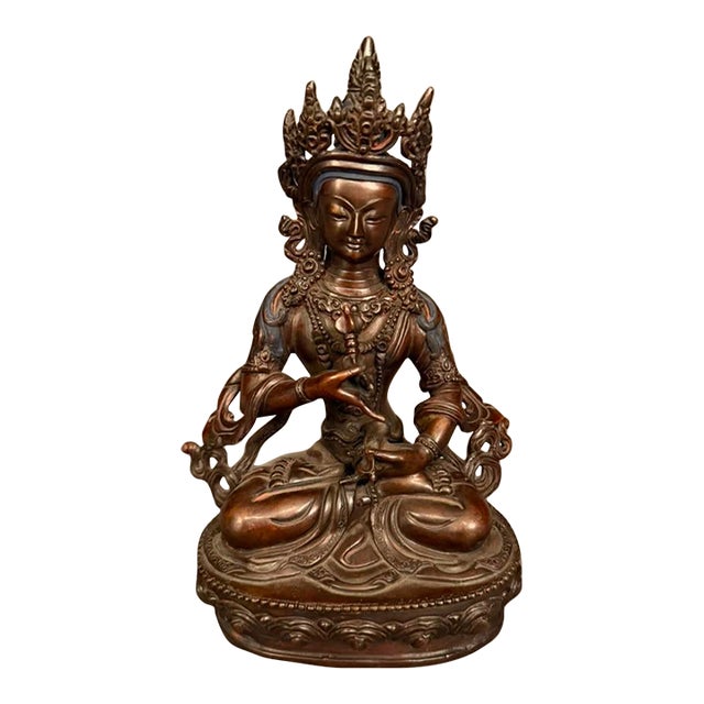 Bronze Statue of Buddha, Vintage For Sale
