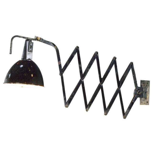 Large Scissor Lamp by Wilhelm Bader, 1920s For Sale