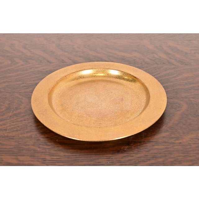 A gorgeous Arts & Crafts or Art Deco period gilt bronze plate or tray By Tiffany Studios (signed to the underside) New...
