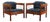 Jorgen Baekmark Spindle Barrel Chair Set of Two in Teak and Rich Blue For Sale