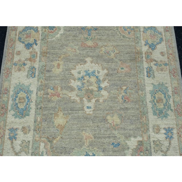 Turkish Oushak Runner Rug 2'9" x 14' #17918 For Sale - Image 4 of 8