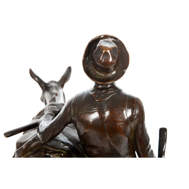Metal Rare American Western Sculpture “Desert Rat” (1928) by J. Clinton Shepherd For Sale - Image 7 of 12