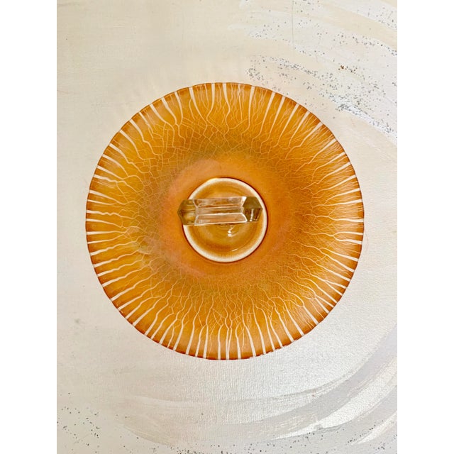 Serve your favorite hors d’oeuvres in style with this vintage glass serving dish. Clear glass infused with a beautiful...
