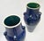 Mid-Century Modern Large Blue Ceramic Floor Standing Vases, 1970s, Set of 2 For Sale - Image 3 of 11