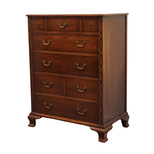Kindel Furniture Grand Rapids, MI Solid Mahogany Traditional Style 37" Chest of Drawers Oxford