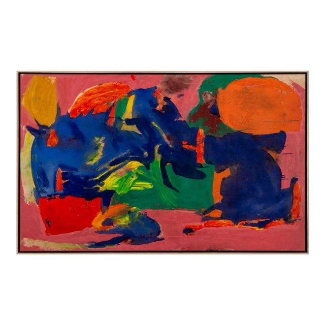 Contemporary School Abstract Mixed Media on Canvas For Sale