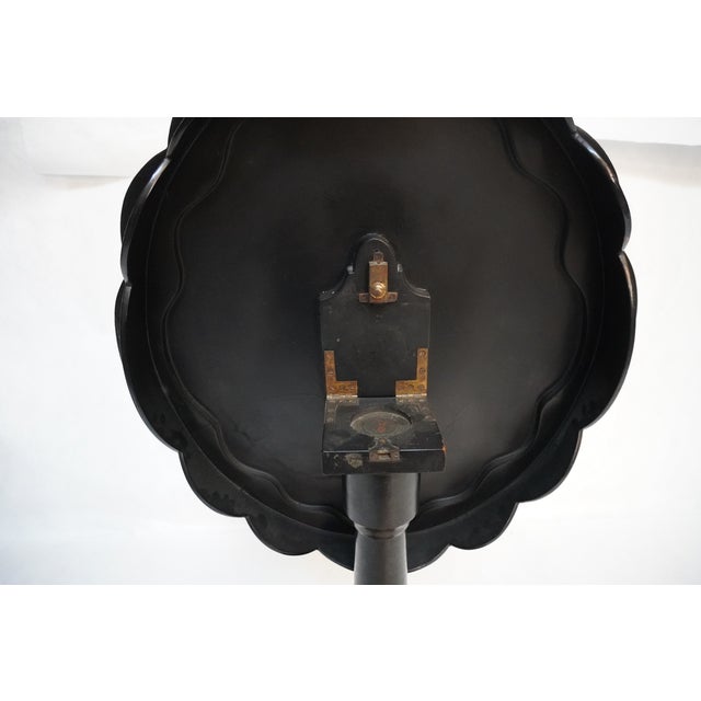19th Century Victorian Papier Mache Tilt Top Table For Sale - Image 15 of 18