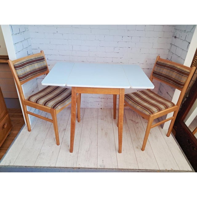 Mid-Century Formica Drop Leaf Dining Table, 1960 For Sale - Image 16 of 17