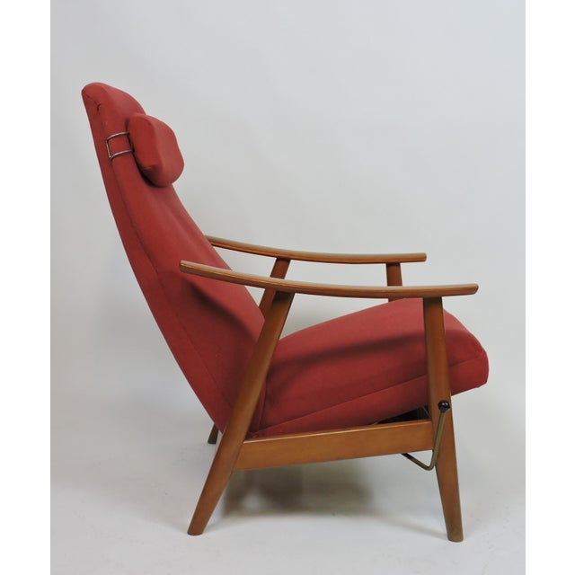 Danish Modern High Back Teak Rocker Recliner Chair by Arnt Lande Chairish