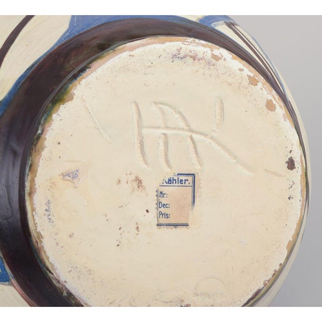 Ceramic Large Floor Vase in Ceramic from Kähler, Denmark, 1930s For Sale - Image 7 of 9
