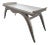 French Modern Silver Leaf Coffee Table With Mirror Top For Sale