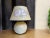 Rustic Portuguese Rustic White Porcelain Ceramic Table Lamp by Sacavem, 1970s For Sale - Image 3 of 9