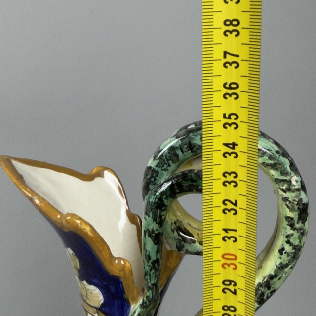 Sesto Fiorentino Majolica Amphora Vase from Carraresi & Schmid, 1940s For Sale - Image 13 of 14