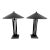 Postmodern Four Post Cone Lamps- Pair For Sale
