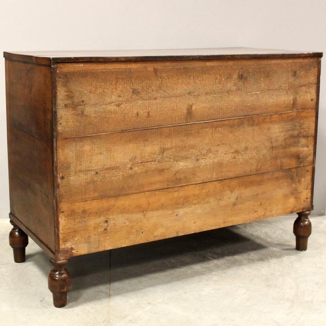 Brown 19th Century Italian Charles X Sideboard in Walnut For Sale - Image 8 of 14