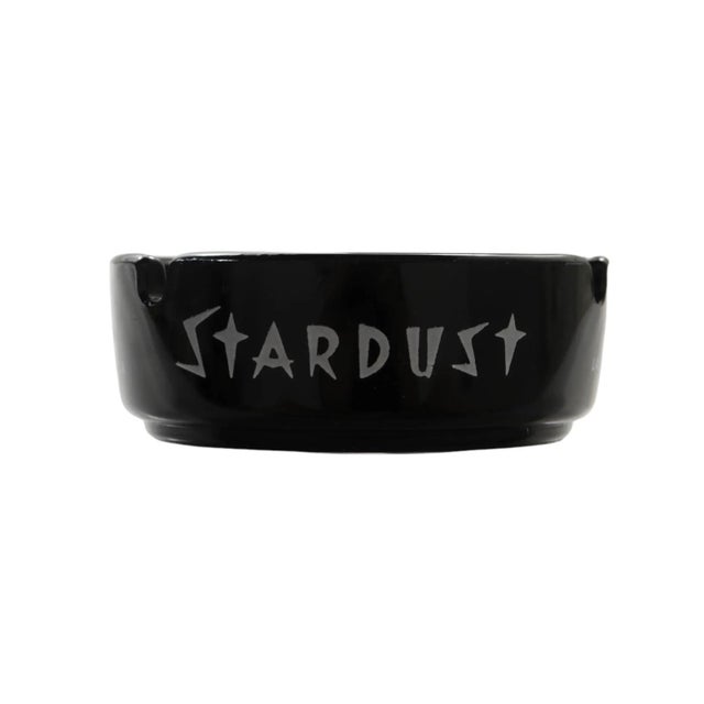 Mid-Century Modern Stardust Las Vegas Black Glass Ashtray For Sale - Image 3 of 9
