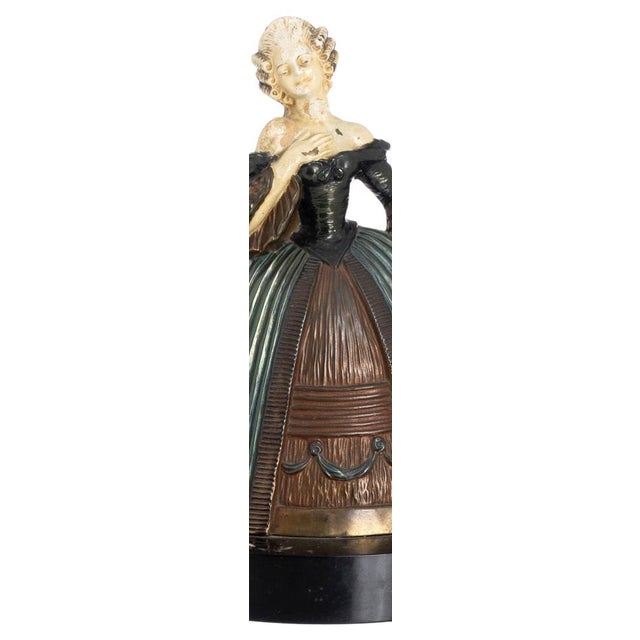 Metal Female Figure by Georges Maxim For Sale - Image 7 of 8