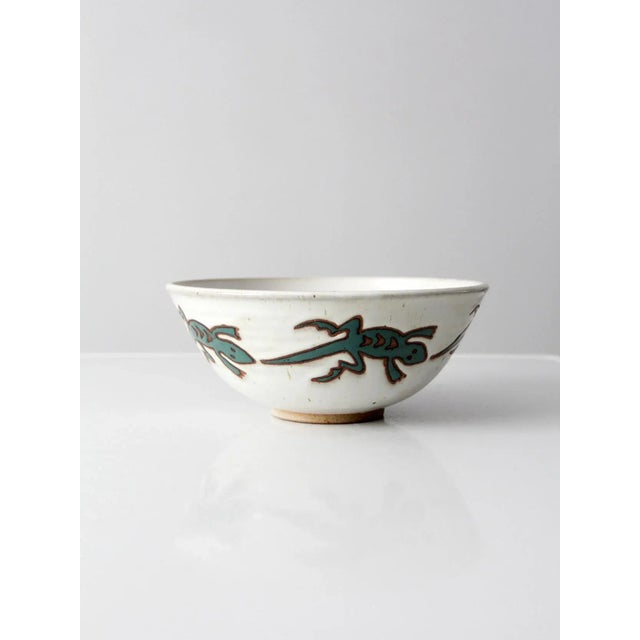 Vintage Studio Pottery Bowl For Sale - Image 4 of 8