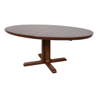 Mid-Century Oval Rosewood Extending Dining Table from Skovby, Denmark, 1960s For Sale