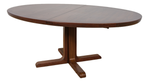 Mid-Century Oval Rosewood Extending Dining Table from Skovby, Denmark, 1960s