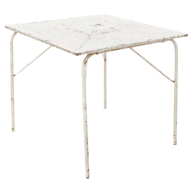 Folding Garden Table attributed to Mathieu Matégot, 1950s For Sale
