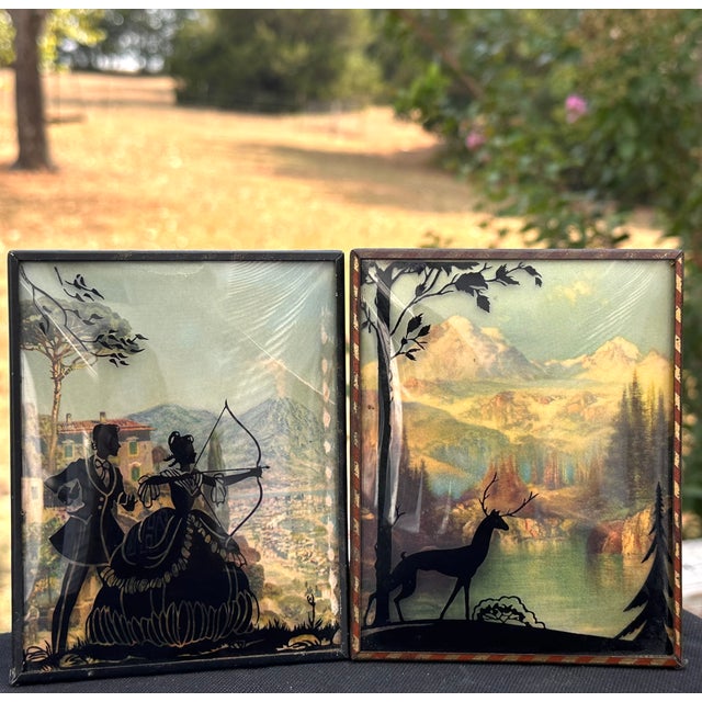Vintage Silhouette Pictures Pairing For Sale - Image 12 of 12