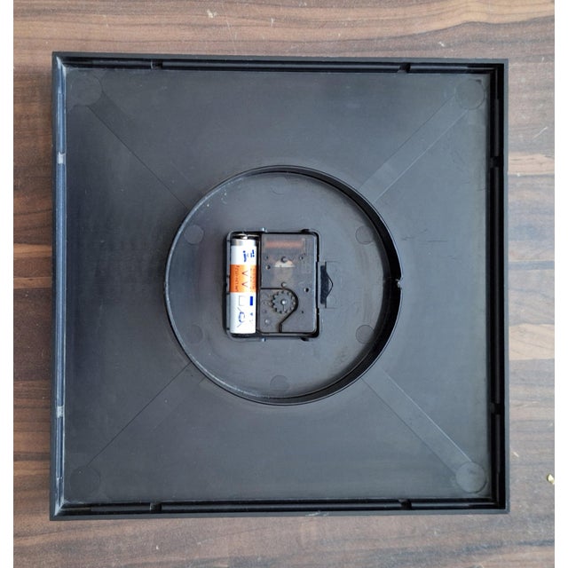 Vintage German Wall Clock, 1980s For Sale - Image 4 of 5