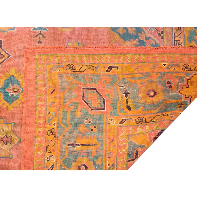 Early 20th Century Turkish Oushak Rug For Sale - Image 14 of 15