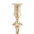 English Two Part Seamed Cast Brass Petal Base Candlestick, 1760 For Sale - Image 4 of 7