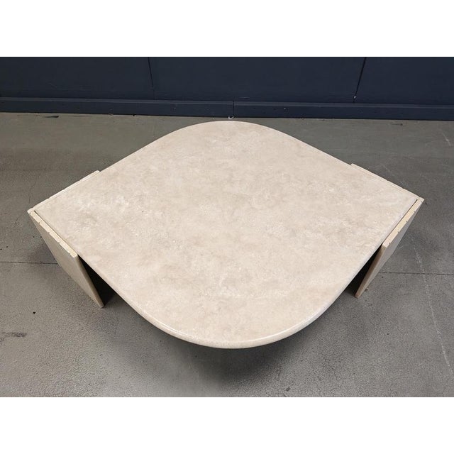 Vintage Travertine Coffee Table from Roche Bobois, 1970s For Sale - Image 11 of 12