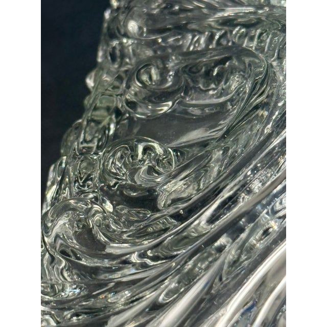 Vintage Glass Flush Mount Ceiling Light from RZB, Germany, 1970s For Sale - Image 4 of 12