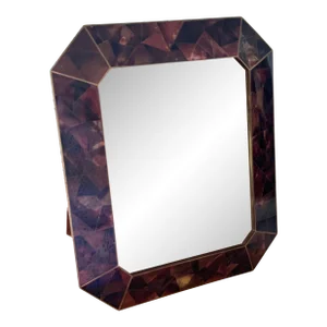 Vintage Pen Shell Octagonal Brass Picture Frame