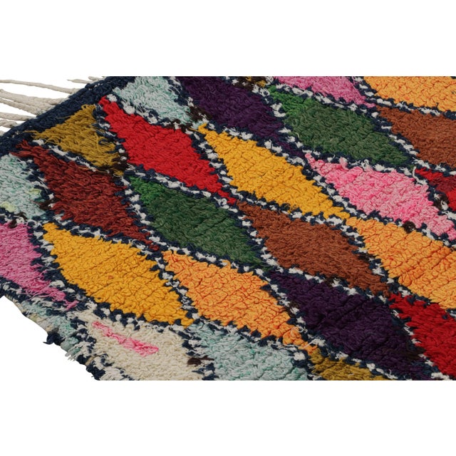 Vintage Azilal Moroccan Style Rug, With Diamond Patterns From Rug & Kilim For Sale In New York - Image 6 of 7