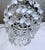 Metal Mid 20th Century Italian Silver Upside Down Layered Cake Chandelier For Sale - Image 7 of 8