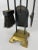 Black Mid-Century Asian Inspired Andirons and Fireplace Tools Set For Sale - Image 8 of 13