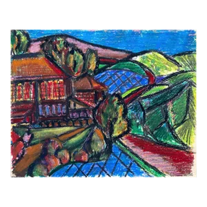 1960s Larry Connatser Modern Landscape