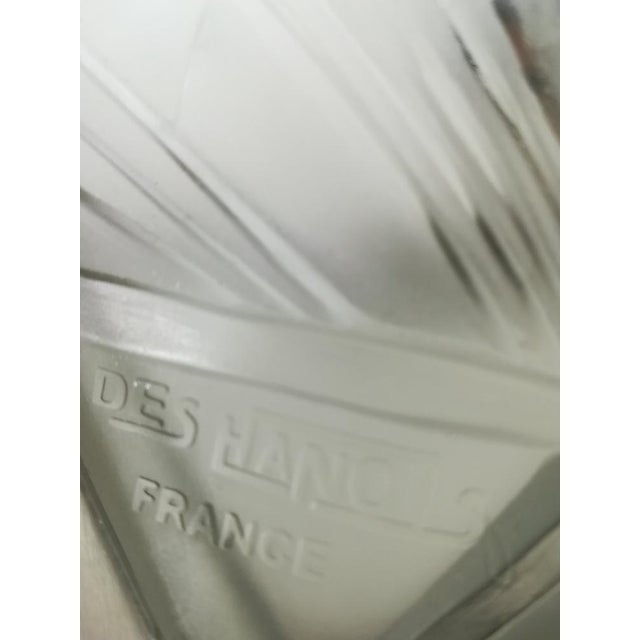 French Art Deco Wall Sconces by Verrerie Des Hanot, 1930s, Set of 2 For Sale - Image 4 of 9